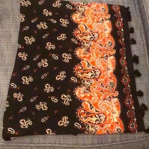 Beautiful Loft Infinity Scarf with tassels- New